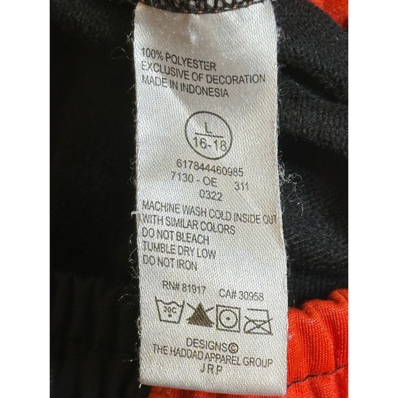 Nike Oregon State Beavers Youth Large Track Pants Black Orange OS Logo 617844 - Picture 6 of 8